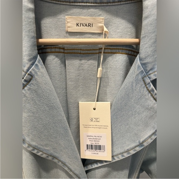 Kivari adina boiler suit denim jumpsuit NWT - Picture 4 of 5